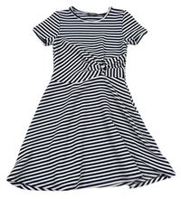 Černo-bílé pruhované šaty s překřížením zn. Primark