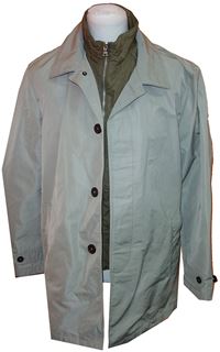 Pánský khaki šusťákový jarní kabát zn. M&S