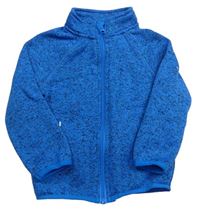 Modro-šedá melírovaná pletená bunda zn. Pocopiano