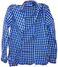 Pánská modro-černo-bílá kostkovaná košile zn. Topman