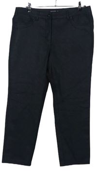 Dámské černo-šedé vzorované capri kalhoty zn. Share 