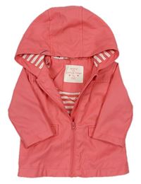 Růžová nepromokavá jarní bunda s kapucí zn. F&F