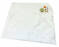 Bílá fleecová deka s obrázkem 