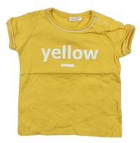 Žluté tričko s nápisem zn. Next