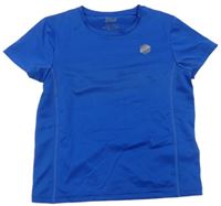 Modré sportovní fuknční tričko s potiskem zn. Crivit