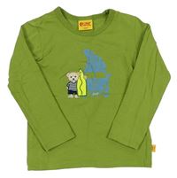 Zelené triko s medvědem 