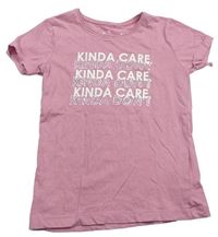 Růžové tričko s nápisem zn. Primark