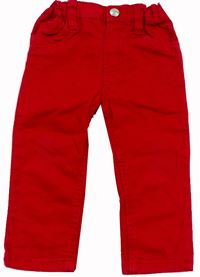 Červené plátěné kalhoty zn. Y.d