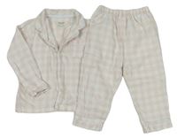Světlerůžovo-bílé kostkované pyžamo zn. Mamas&Papas