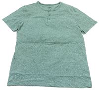 Zelené melírované tričko zn. H&M