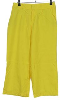 Dámské žluté culottes kalhoty zn. s. Oliver 