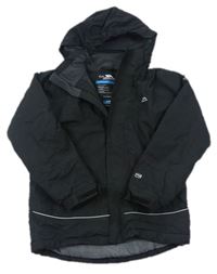 Černá šusťáková funkční zimní bunda s kapucí zn. Trespass