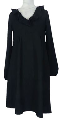 Dámské černé šaty s volánkem zn. Wallis 