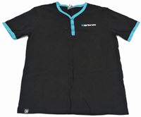 Černo-azurové tričko s logem zn. Carbrini