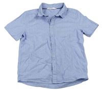 Modro-bílá pruhovaná košile s puntíky zn. H&M