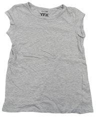 Šedé melírované tričko zn. Y.F.K.