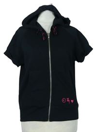 Dámská černá mikinová vesta s kapucí zn. H&M