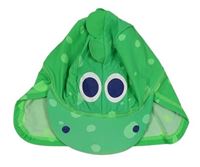 Zelená UV čepice s krokodýlem a puntíky zn. Miniclub