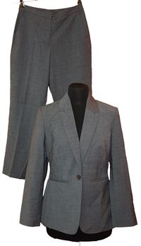 2set - Dámské šedé sako + kalhoty zn. John Lewis 