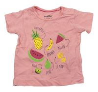 Růžové tričko s ovocem zn. Lupilu