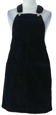 Dámské černé manšestrové laclové šaty zn. F&F