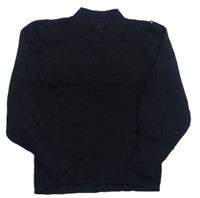 Černý žebrovaný svetr se stojáčkem zn. F&F