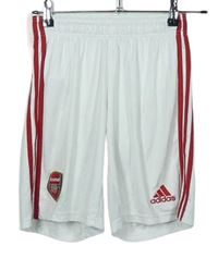 Pánské bílé fotbalové kraťasy s pruhy - Arsenal zn. Adidas 