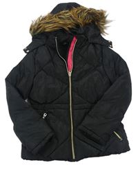 Černá šusťáková zimní bunda s kapucí zn. M&Co.