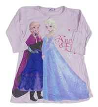 Světlerůžová noční košile s Annou a Elsou zn. Disney