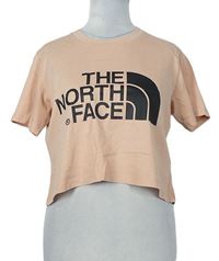 Dámské lososové crop tričko s logem zn. The North Face 