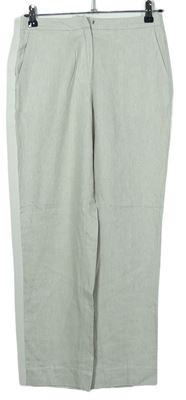 Dámské béžové lněné kalhoty zn. H&M