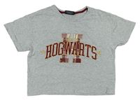 Šedé melírované crop tričko s nápisem - Harry Potter zn. New Look