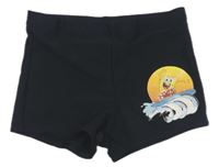 Černé nohavičkové plavky se Spongebobem zn. Nickelodeon