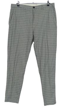 Pánské šedé kostkované kalhoty zn. Zara vel. 34