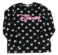 Černé pyžamové triko s Mickey mousem a logem zn. Disney