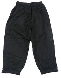 Černé  šusťákové nepromokavé kalhoty zn. H&M