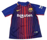 Tmavomodro-vínové fotbalové funkční tričko - FC Barcelona zn. Nike