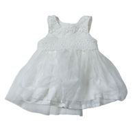 Bílé krajkové slavnostní šaty s tylovou sukní zn. Early Days
