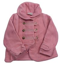Růžový fleecový podšitý kabátek zn. Next