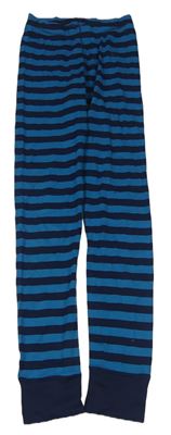 Tmavomodro-modrozelené pruhované spodní kalhoty zn. H&M