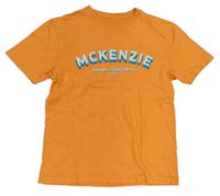 Oranžové tričko s nápisem zn. McKenzie