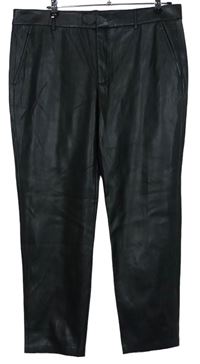 Dámské černé koženkové kalhoty zn. Zara 