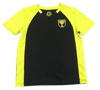 Černo-žluté sportovní funkční tričko s pohárem zn. Active Touch