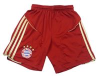 Červené funkční fotbalové kraťasy zn. FC Bayern zn. Adidas