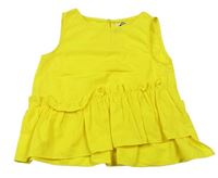 Žlutá halenková tunika s volánky zn. Zara 