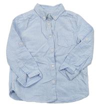 Modro-bílá pruhovaná košile zn. M&S