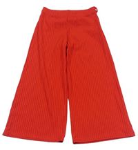 Červené žebrované široké kalhoty zn. New Look