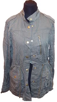 Dámský khaki plátěný kabát zn. H&M