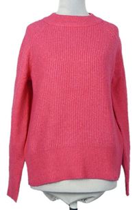 Dámský zářivě růžový svetr zn. M&S