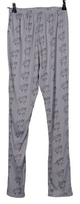 Dámské lila pyžamové kalhoty s jednorožci 